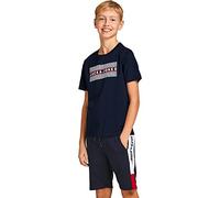 Jack & Jones JJECORP Logo Tee SS Crew Neck Noos JR T-Shirt, Navy Blazer/Detail:PLAY2, 128 Garçon