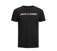 JACK & JONES Jjecorp Logo Tee Ss Crew Neck Noos Ps Homme T-shirt, Noir, XXL