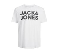 JACK & JONES JJECORP Logo Tee SS O-Neck Noos PS T-Shirt, Blanc 2, 4XL Femmes