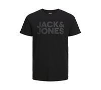 Jack & Jones Jjecorp Logo Tee SS O-Neck Noos T-Shirt Homme, Noir (Black Fit : Slim/Large Print/Black), X-Small