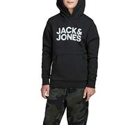Sweatshirt enfant - Jack & Jones - Corp Logo - Noir - Manches longues - Col capuche 140 cm