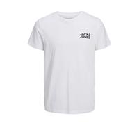 JACK & JONES Jjecorp Noos Pls T-Shirt à col Rond avec Logo - Grande Taille, Blanc., XXL