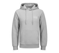 JACK & JONES JJECORP Noos Sweat à Capuche avec Logo, Gris Ultime/détail : Petit imprimé, L