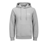 JACK & JONES JJECORP Noos Sweat à Capuche avec Logo, Gris Ultime/détail : Petit imprimé, XXL