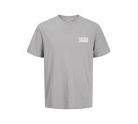 Jack & Jones Jjecorp T-Shirt SS à col Rond pour Homme avec Logo, Ultimate Grey, M