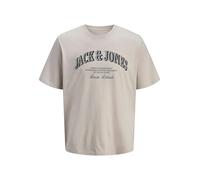 JACK & JONES Jjedenver Graphic Tee SS O-Neck Noos T-Shirt, Beige Clair, M