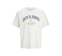 JACK & JONES Jjedenver Graphic Tee SS O-Neck Noos T-Shirt pour Homme, Cloud Dancer, S