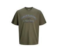 JACK & JONES Jjedenver Graphic Tee SS O-Neck Noos T-Shirt, Vert Olive, L