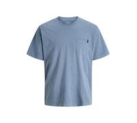 JACK & JONES Jjedover Slub Tee SS Noos, Blue Mirage., XL