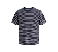 JACK & JONES Jjedover T-Shirt rayé SS Crew Neck JNR, Blazer Bleu Marine., 14 Ans