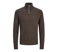 JACK & JONES Jjeemil Knit Demi-Fermeture éclair Noos Pull en Tricot, Paillis/détail : torsadé, L Homme