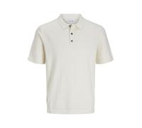 JACK & JONES Jjeemil Knit Relaxed Polo SS Sn, Cloud Dancer, XL Hommes