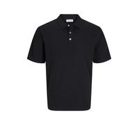 JACK & JONES Jjeemil Knit Relaxed Polo SS Sn, Noir, M Hommes