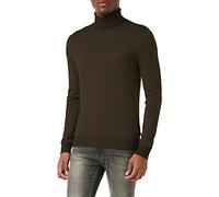 JACK & JONES JJEEMIL Knit Roll Neck Noos Pull à col roulé, Vert (Olive Night Detail: Melange), X-Large Homme