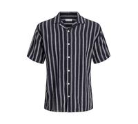 JACK & JONES Jjeenzo Stripe Resort SS Sn T-Shirt Chemise à Manches Courtes, Sky Captain, L Hommes