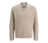 Jack & Jones George Long Sleeve Polo Beige S Homme