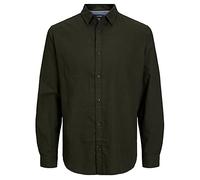 JACK & JONES Jjegingham Twill Shirt L/S Noos Chemise, Rose/Détails : Solide/Coupe ajustée, L Hommes