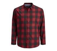 Jack & Jones Gingham Twill Long Sleeve Shirt Rouge 3XL Homme