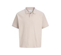 Jack & Jones Eharrison Structure Short Sleeve Polo Beige 2XL Homme