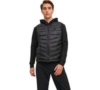 JACK & JONES JJEHERO Bodywarmer Collar Noos Steppweste, Noir, M Homme