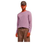 JACK & JONES Jjehill Knit Crew Neck Noos Pull en Tricot, Gray Ridge/détail : torsadé, L Homme