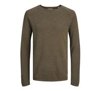 Jack & Jones Jjehill Knit Crew Neck Noos Pull en Tricot pour Homme, Kaki, S