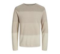 JACK & JONES JJEHILL Knit Crew Neck Noos Sweater, Détail : gradé, M Homme