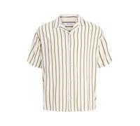 JACK & JONES Jjejeff Resort Stripe Shirt SS Pls - Grande Taille, Vert Olive, 4XL