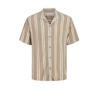 JACK & JONES Jjejeff Stripe Resort T-Shirt SS Sn Pls Chemise à Manches Courtes, Vaisselle, 3XL Grande Taille Hommes