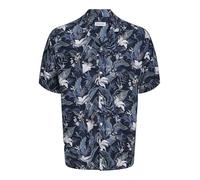 JACK & JONES Jjejeff Tropical AOP Resort SS Sn T-Shirt Chemise à Manches Courtes, Sky Captain, M Hommes