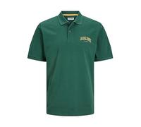 JACK & JONES Jjejosh Polo SS Sn Chemise à Manches Longues, Vert foncé, S Homme