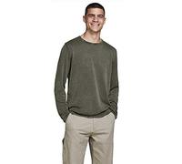 JACK & JONES Jjeleo Knit Crew Neck Noos Tricot à col Rond, Vert Olive, S Homme