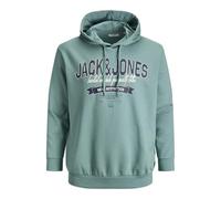 JACK & JONES Jjelogo Noos Pls Sweat à Capuche 2 Cols 25/26 - Grande Taille, Bleu minéral., 6XL