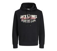 JACK & JONES Jjelogo Noos Pls Sweat à Capuche 2 Cols 25/26 - Grande Taille, Noir, 6XL