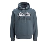 JACK & JONES Jjelogo Noos Pls Sweat à Capuche 2 Cols 25/26 - Grande Taille, tempête, 6XL