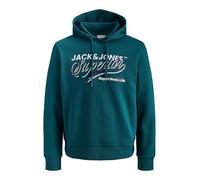 JACK & JONES Jjelogo Noos Sweat à Capuche à 2 Cols, 25/26, Atlantic Deep, S