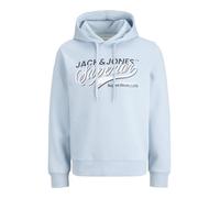 JACK & JONES Jjelogo Noos Sweat à capuche à 2 cols, 25/26, Bleu céleste, L