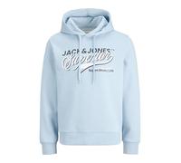 JACK & JONES Jjelogo Noos Sweat à Capuche à 2 Cols, 25/26, Bleu céleste, M