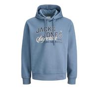 Jack & Jones Sweat à capuche Homme Jjelogo Noos 2 cols Blue Mirage M