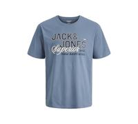Jack & Jones T-shirt JJELOGO TEE SS in Bleu EU M