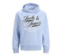 Sweat-shirt enfant garcons Jack & Jones JJELOGO SWEAT HOOD Bleu 15 ans