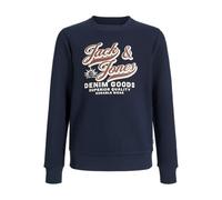 JACK & JONES Jjelogo Sweat Crew 2 Col Aw25 Noos JNR pour Homme, Sky Captain, 152