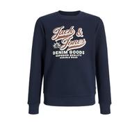 JACK & JONES Jjelogo Sweat Crew 2 Col Aw25 Noos Mni, Sky Captain, 98