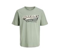 JACK & JONES Jjelogo T-Shirt SS Oneck 2 col Aw25 Noos Pls - Grande Taille, Iceberg Green, 4XL
