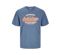 JACK & JONES Jjelogo Tee SS Oneck 2col 24/25 Noos JNR T-Shirt, oceanview, 176 Garçon