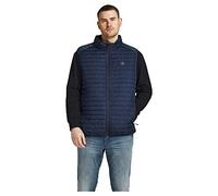 JACK & JONES JJEMULTI Bodywarmer Collar PS Gilet matelassé, Blazer Bleu Marine, XXXXXXL Homme