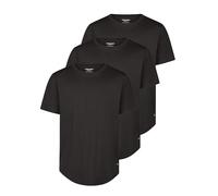 JACK & JONES JJENOA Lot de 3 t-shirts pour homme, coupe longue, 100 % coton biologique, coupe droite, col rond, manches courtes, noir, blanc, beige, vert, gris, tailles S, M, L, XL, XXL, 3XL, Lot de 4