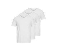 JACK & JONES Jjeorganic Basic Tee SS V-Neck 3Pk MP, Blanc, XL (Lot de 3) Homme