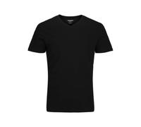 JACK & JONES Jjeorganic Basic Tee Ss V-neck Noos Homme haut, Noir, M