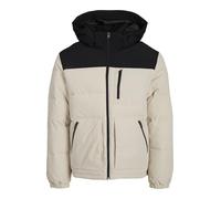 JACK & JONES Jjeotto Puffer Veste Sn Tampon, Crème/Noir, L Homme